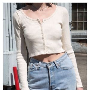 This is crop soft beige sweater